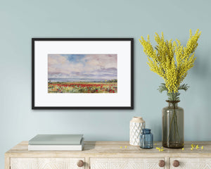 'Wild poppies by the sea' - Fine Art Print of Fife