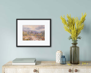 'Waterlily Sunset' - Fine Art Print of Aberdeenshire