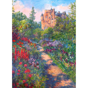 'June Borders' - Fine Art Print of Crathes Castle