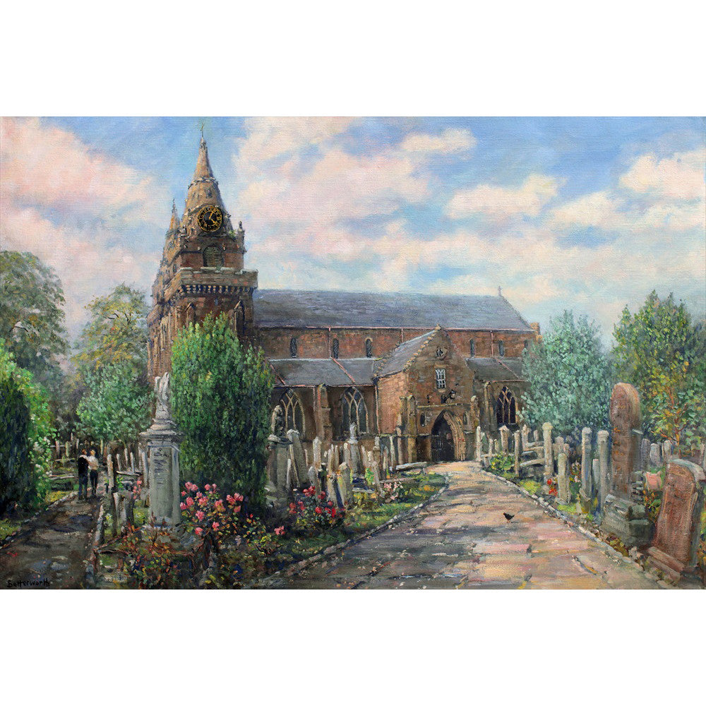 The cathedral of Aberdeen painted by Aberdeenshire artist Howard Butterworth. 