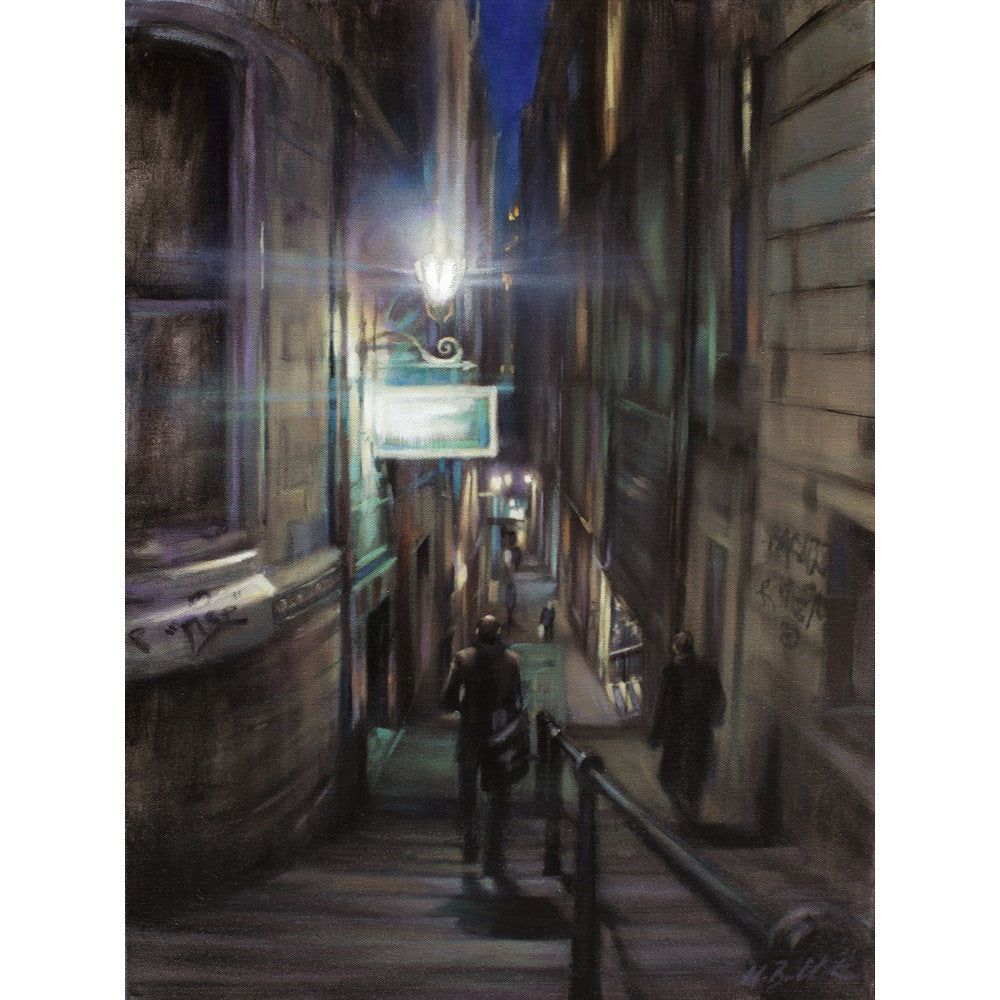 'Rush Hour'- Fine Art Print of Edinburgh