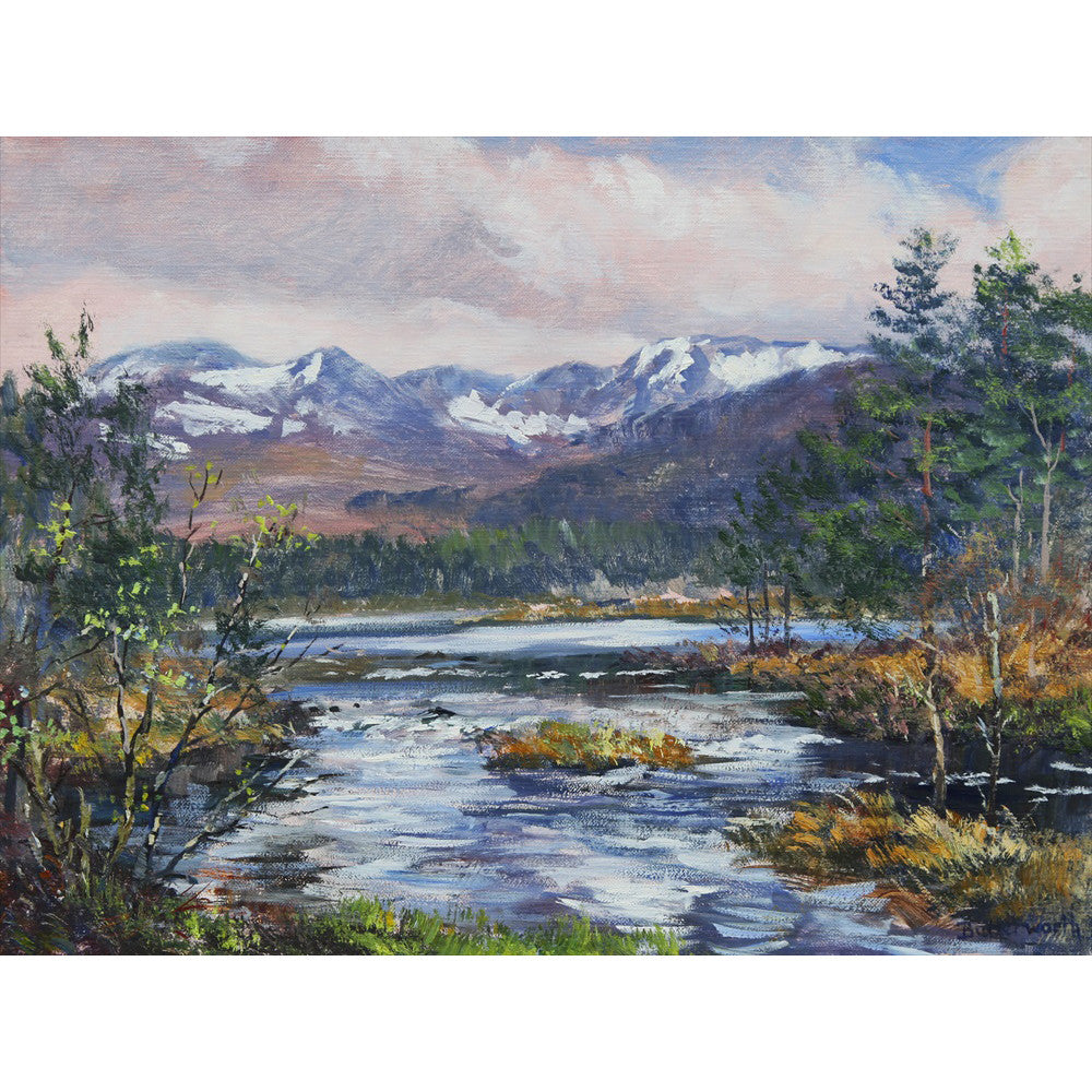 'Spring Reflections' - Fine Art Print of Loch Morlich