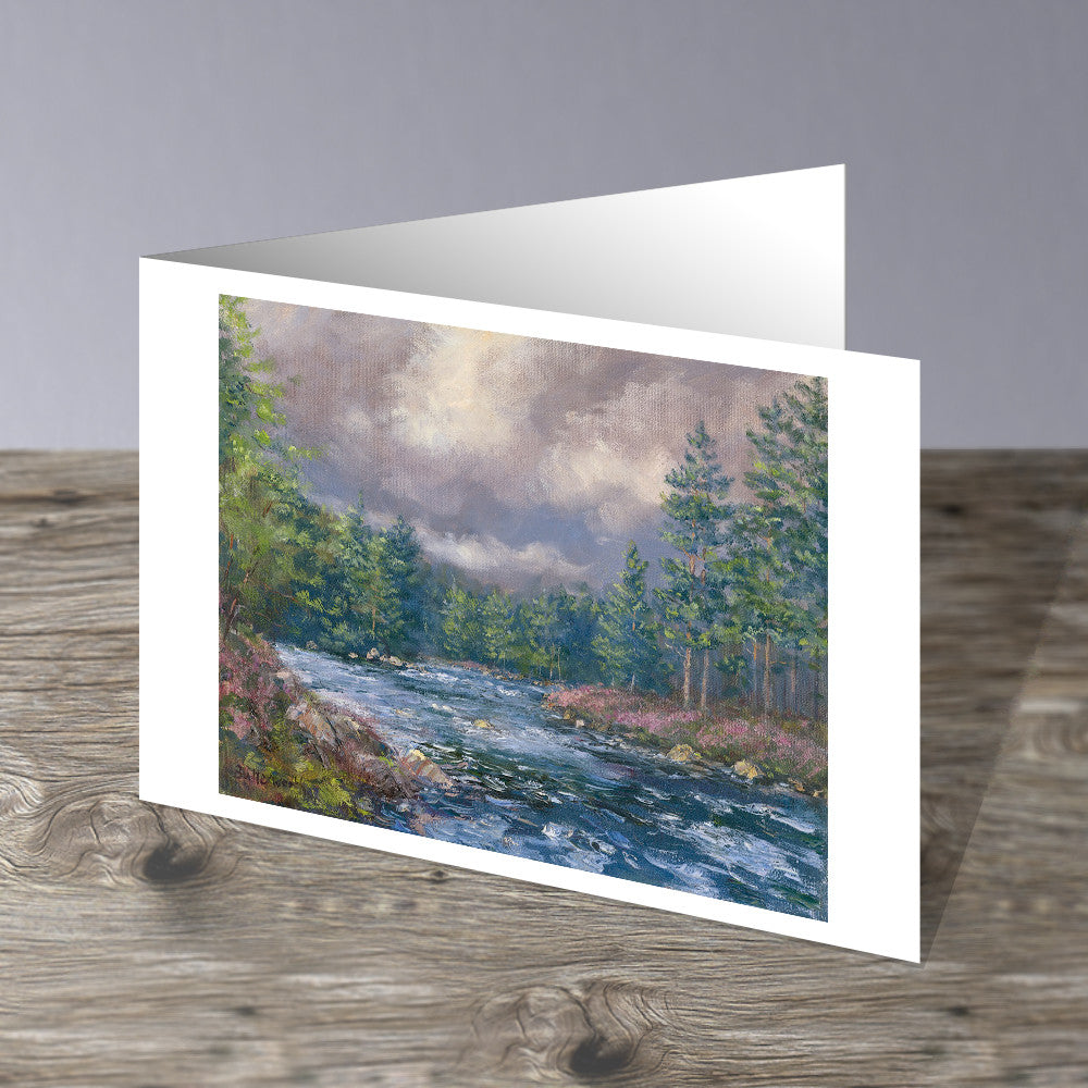 Storm clouds on the River Dee