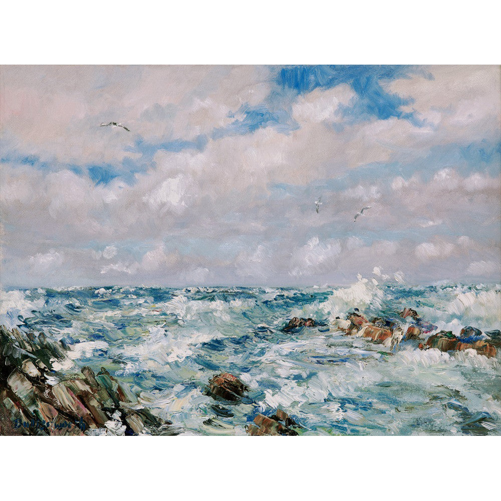 'Stormy Seas' - Fine Art Print of Moray Coast