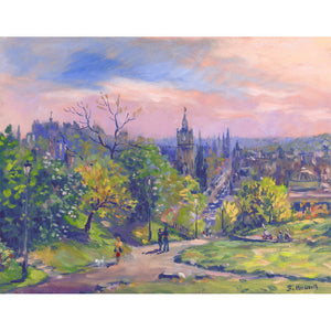 'Sunset, Calton Hill' - Fine Art Print of Edinburgh