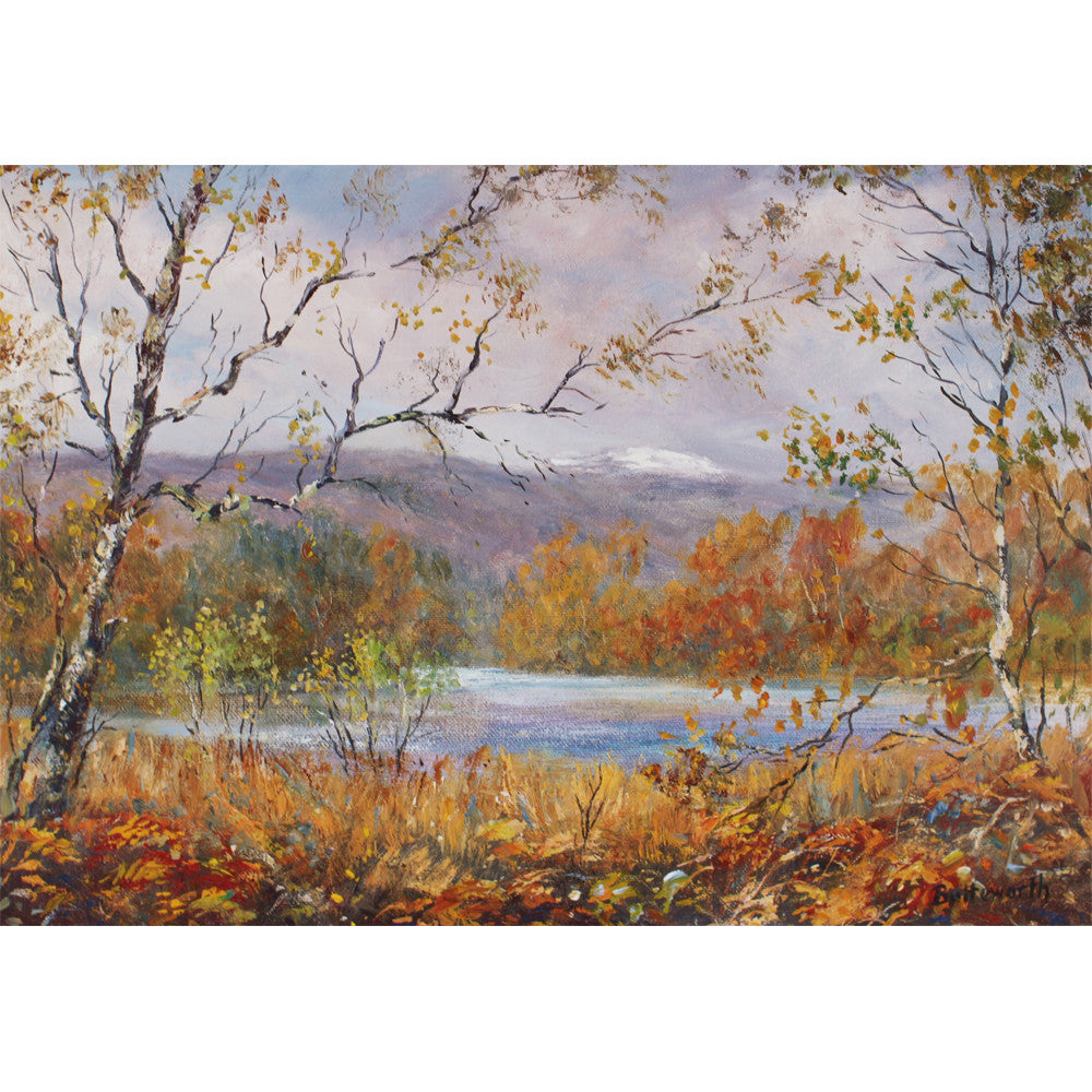 'The Loch of Kinord with early snows on Morven' - Fine Art Print