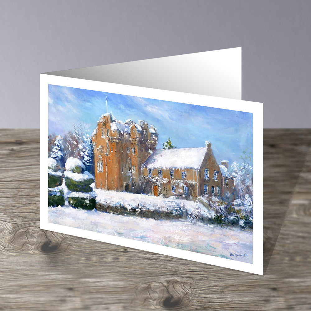 Crathes Castle in Snow