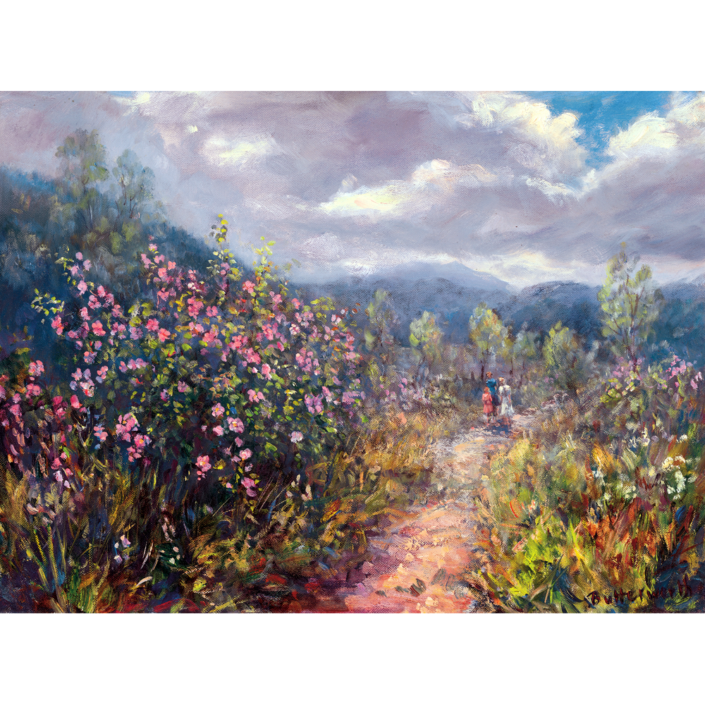 'Roses By The Old Line' - Fine Art Print of Royal Deeside