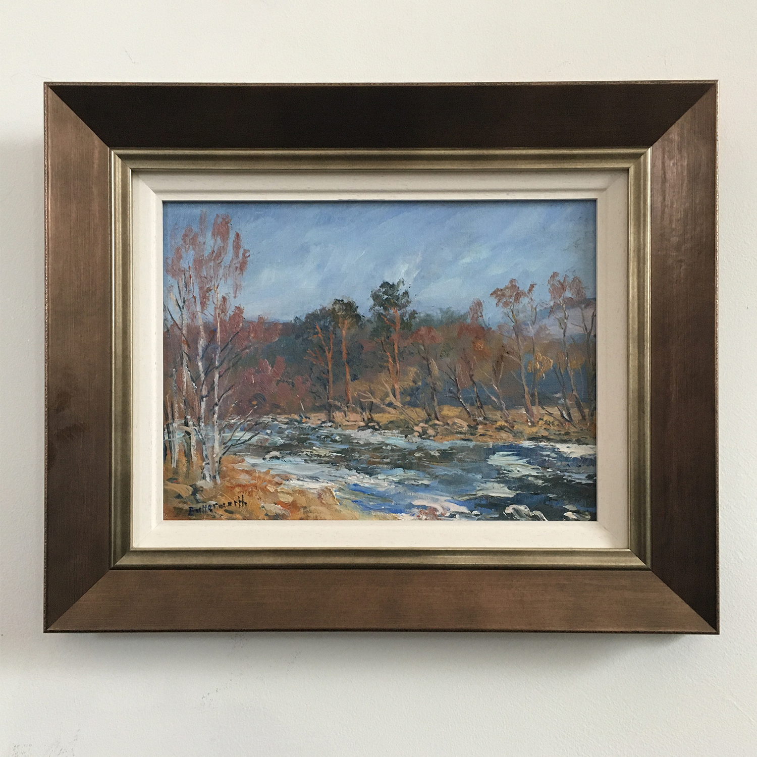 'Winter Spate' - Original Painting of River Dee